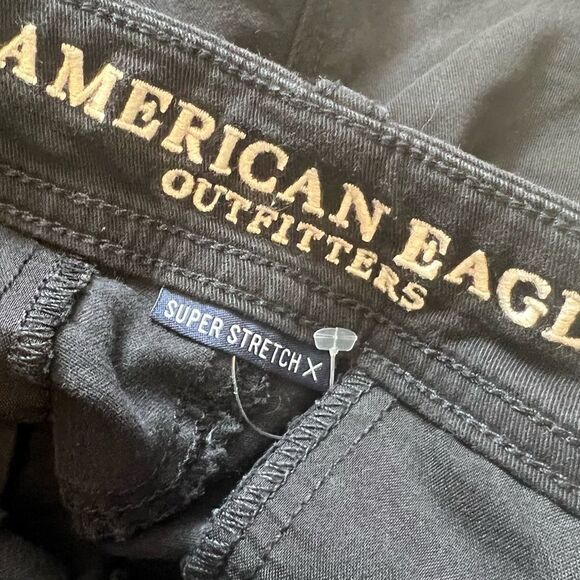 NWOT AMERICAN EAGLE Super Stretch Black Soft Modal Blend Short 00 - Picture 8 of 9